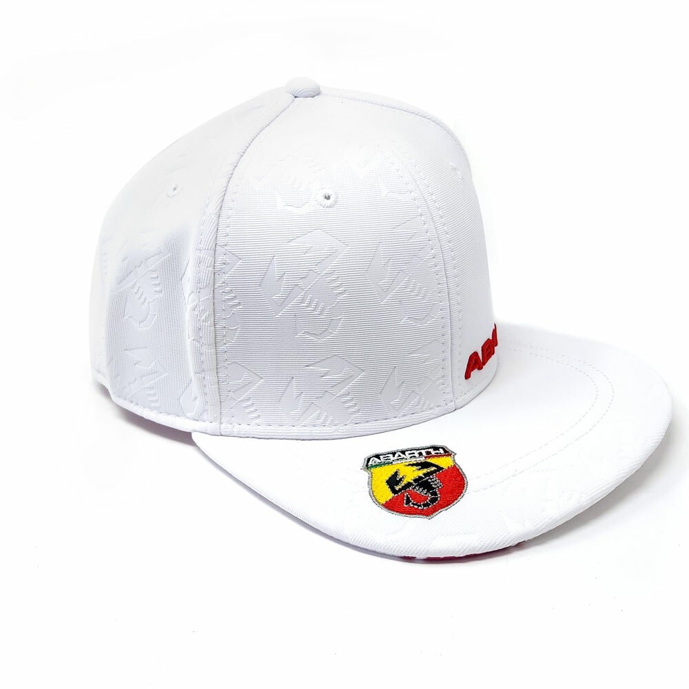 Abarth White Flat Visor Hat