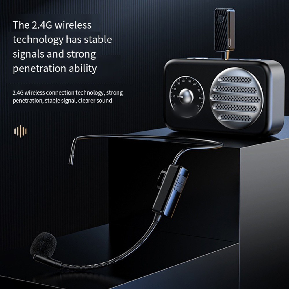 2 4G Cordless Microphone with 160ft Range for Performance and Flexibility