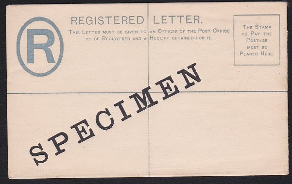 MAURITIUS QV 12c  small size registered envelope SPECIMEN..................D3056
