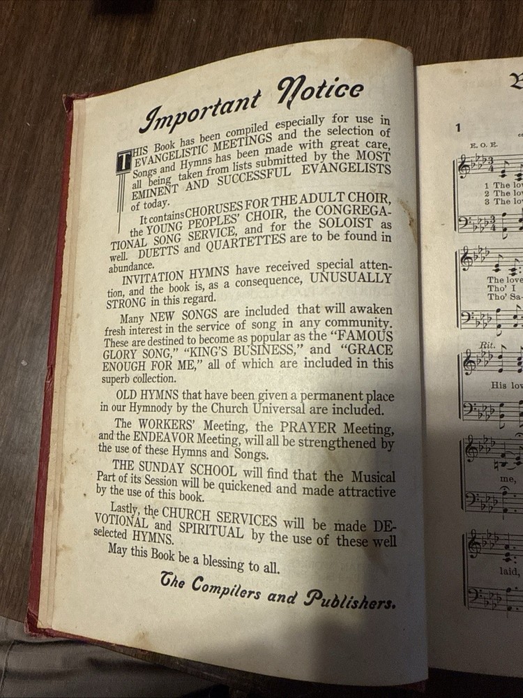 Bethany Hymns, Antique Hardback .