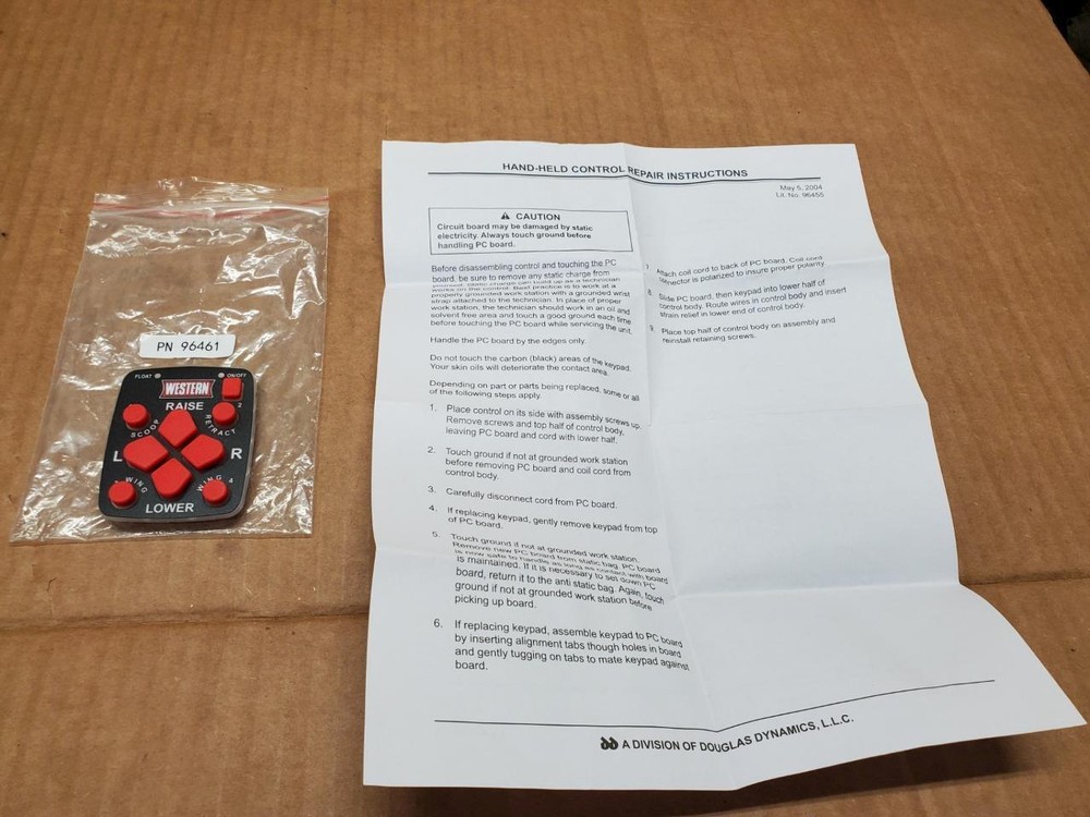 Genuine Western Plow Controller Key Pad/Touchpad 96461 Snow Handheld Fleet Flex