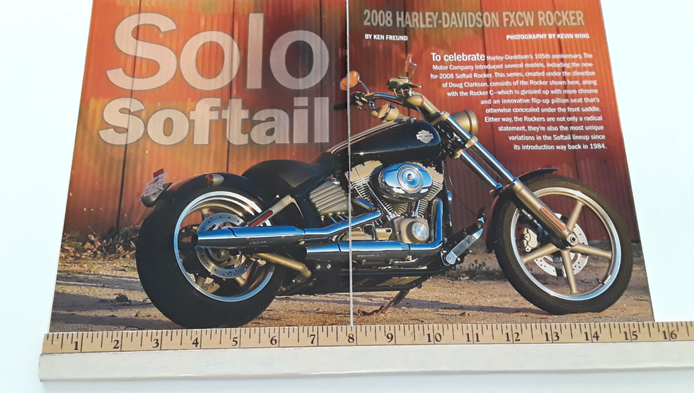 2008 HARLEY DAVIDSON FXCW ROCKER ORIGINAL ARTICLE