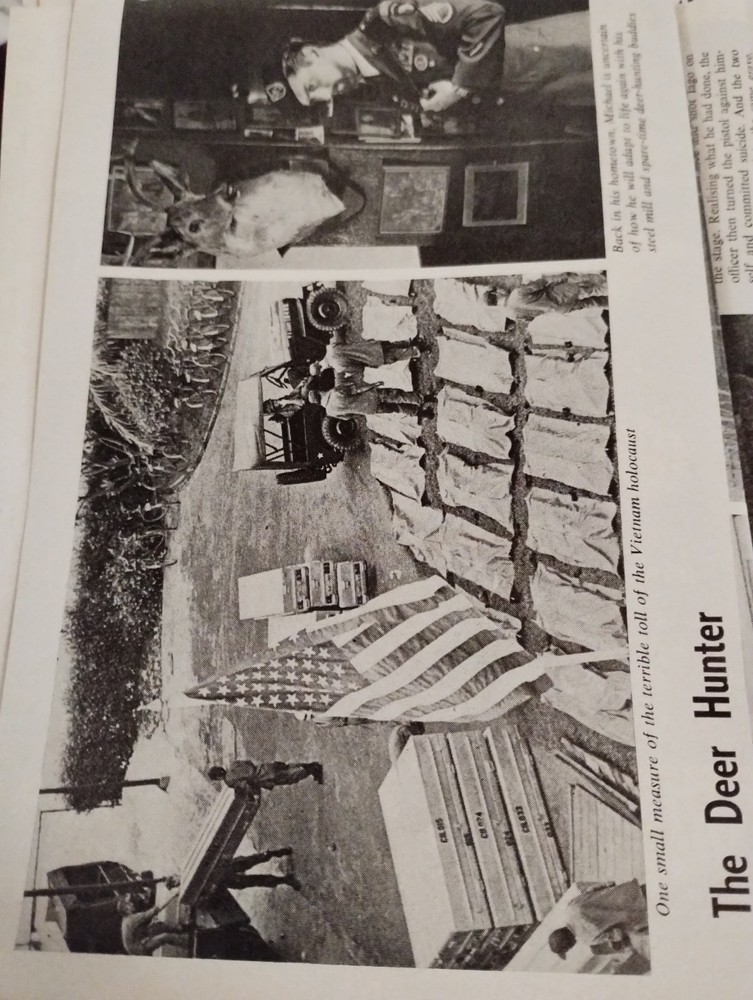 Sk263 Ephemera 1978 Film Article Deer Hunter