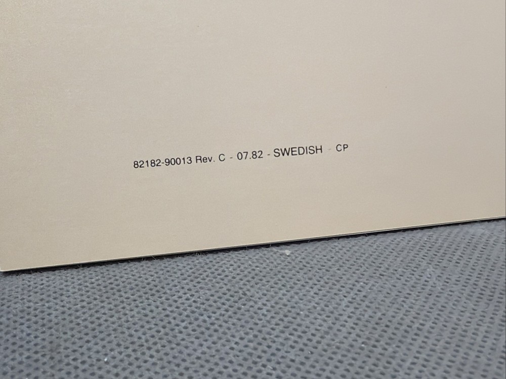 HP 82182A Time Module, Manual ONLY, Swedish