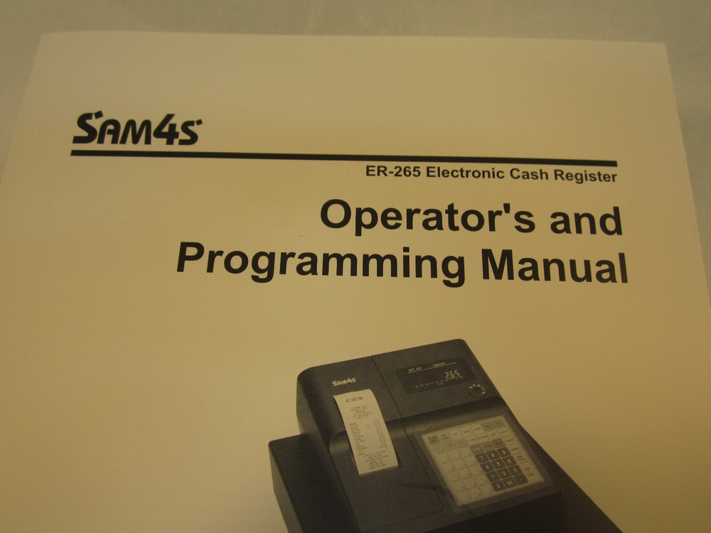 Programming Book for Sam4s Cash RegisterS