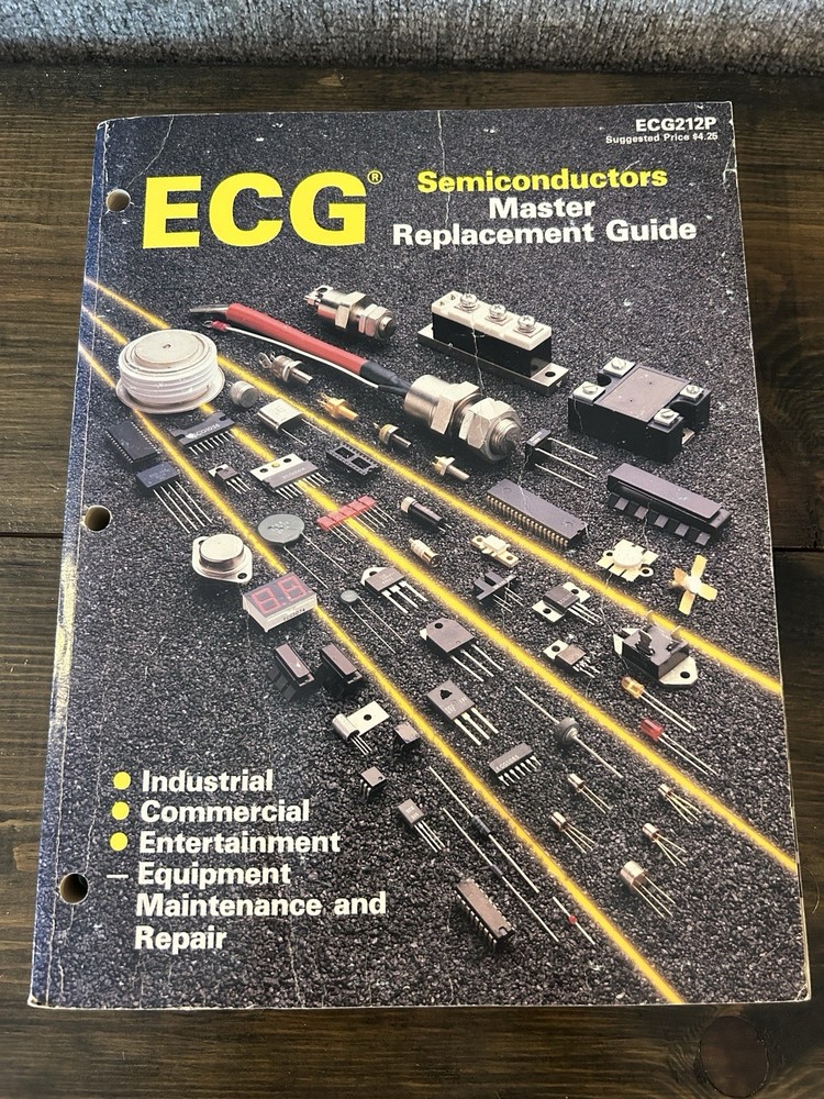 Vintage 1987 ECG Semiconductors Master Replacement Guide Catalog