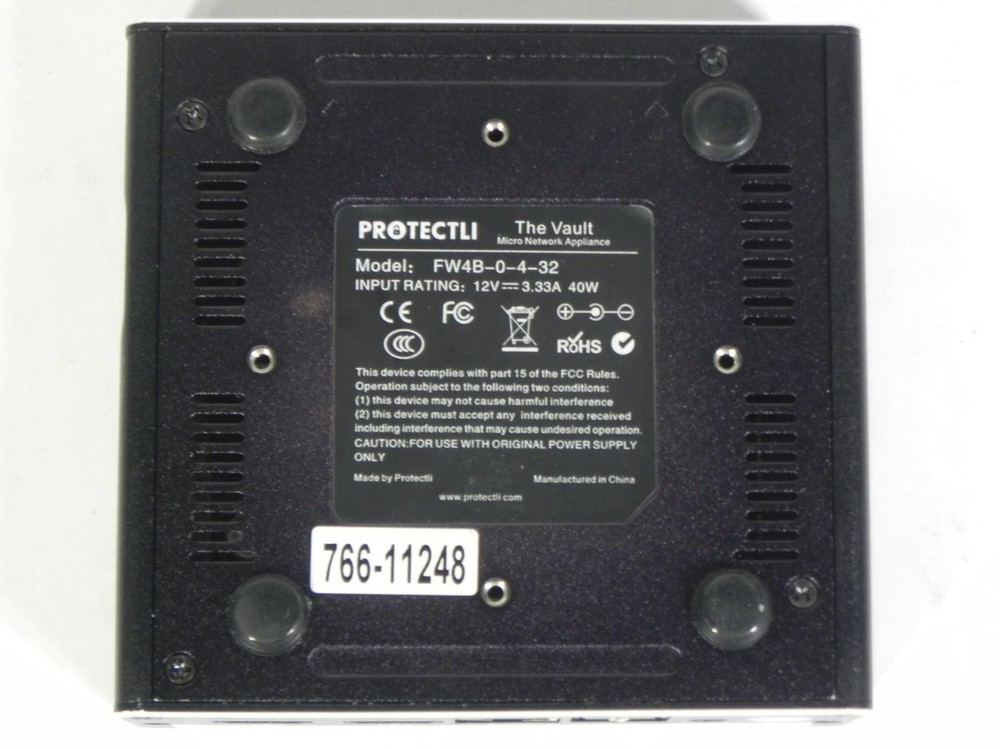 Protectli Vault FW4B Mini Firewall PC – No Storage / OS