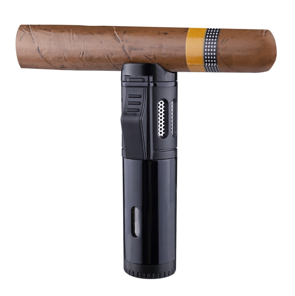 Torch Lighter Butane Cigar Lighter Adjustable Refillable Triple Jet Flame