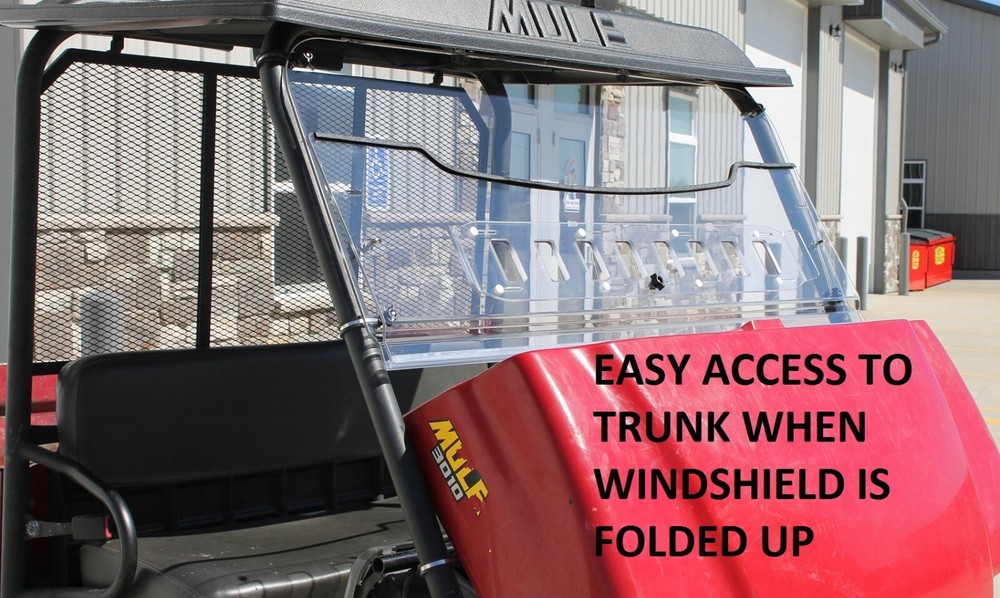 KAWASAKI MULE 3010/3000 FOLDING VENTED WINDSHIELD