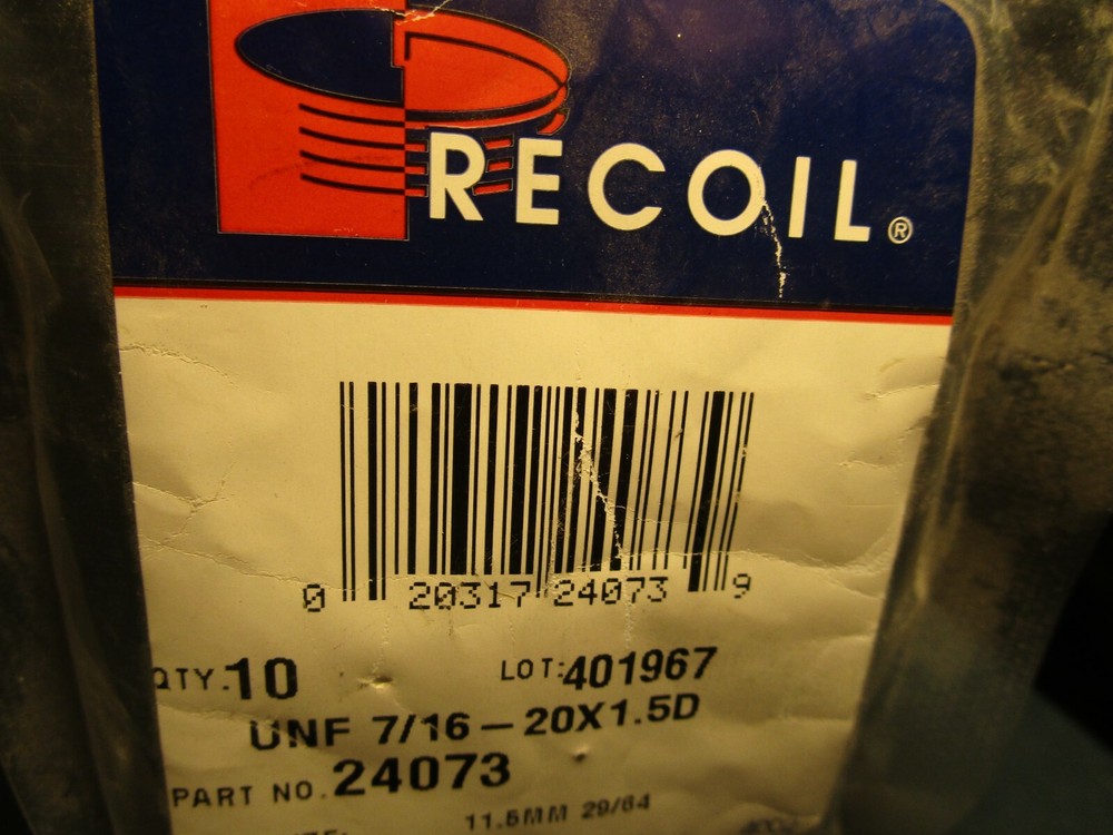 (10) 24073 Recoil Tanged Free-Running Inserts