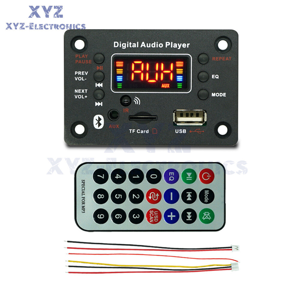 DC7-20V 2*40W Bluetooth Digital Audio Player MP3 Decoder / Power Amplifier Board