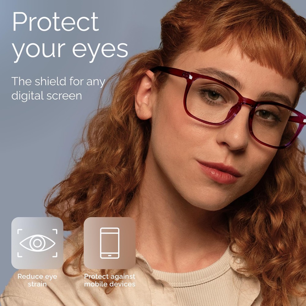 Livho High Tech Blue Light Blocking Computer Glasses - Protect Eyes & Reduce Str