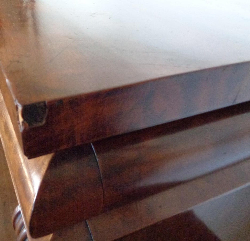 Gorgeous Antique Solid Wood Burled Veneer Finish Extra Large Buffet Sideboard