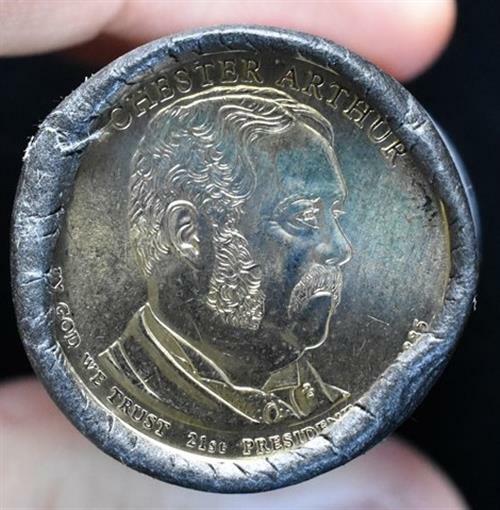 2012-D Chester Arthur Presidential Dollar - $25 Mint Roll