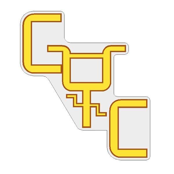 CYC - yellow 45 degree decal