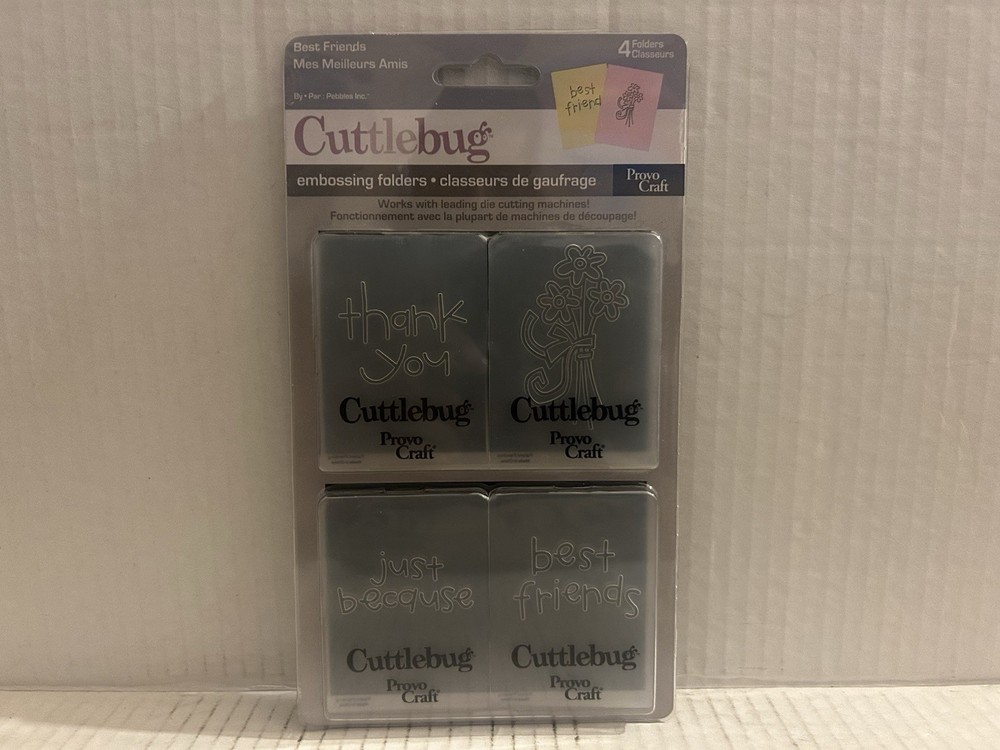 Provo Craft Cuttlebug Best Friends (4 embossing Folders)
