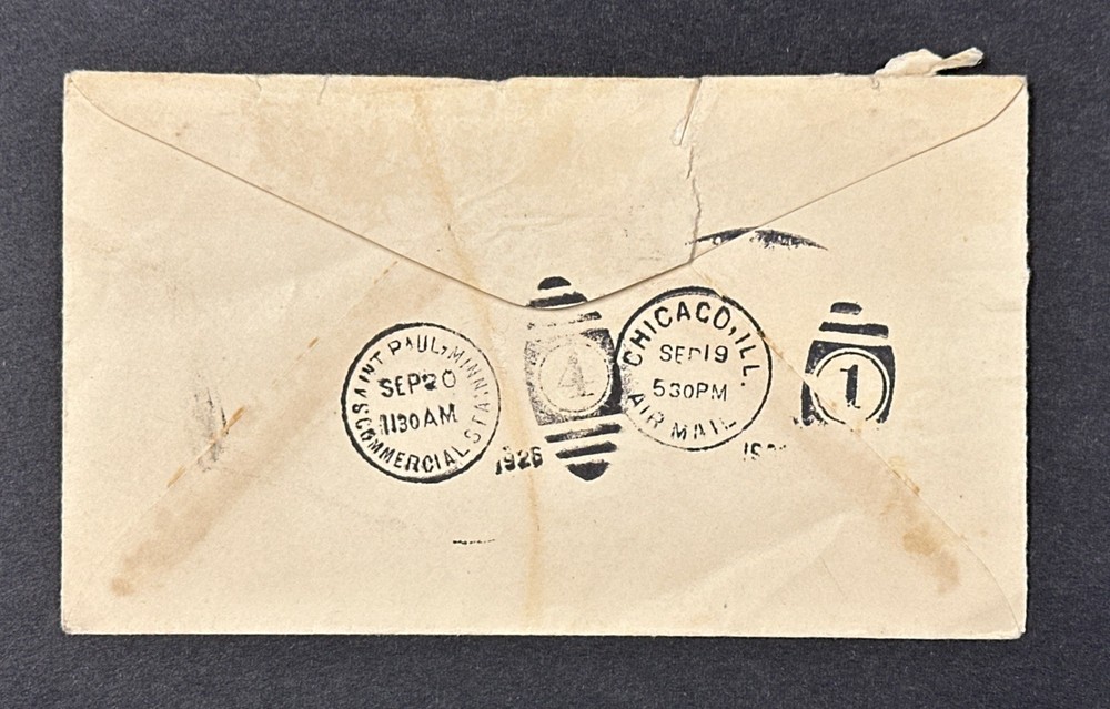 U.S. C8 FDC Back stamped
