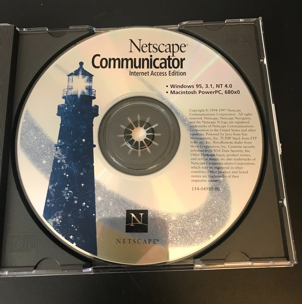 Vintage Netscape Communicator Internet Access Edition Version 4