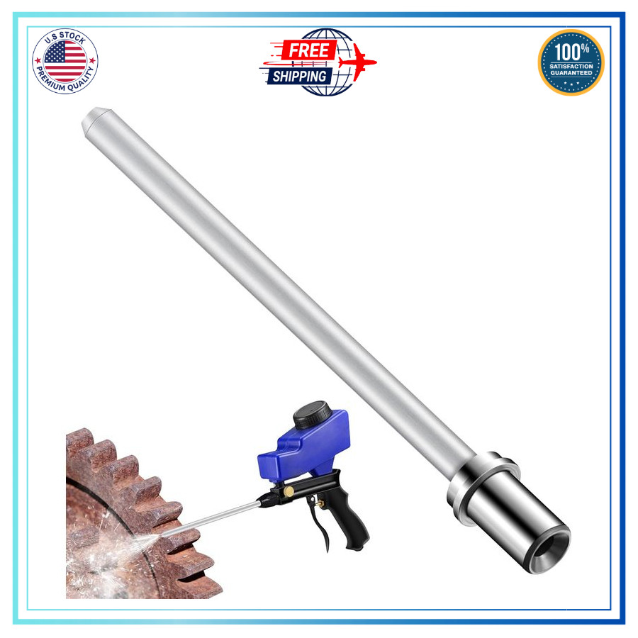Sand Blaster Long Nozzle Attachment, Sandblasting Nozzle Tip Adapter for Spot...