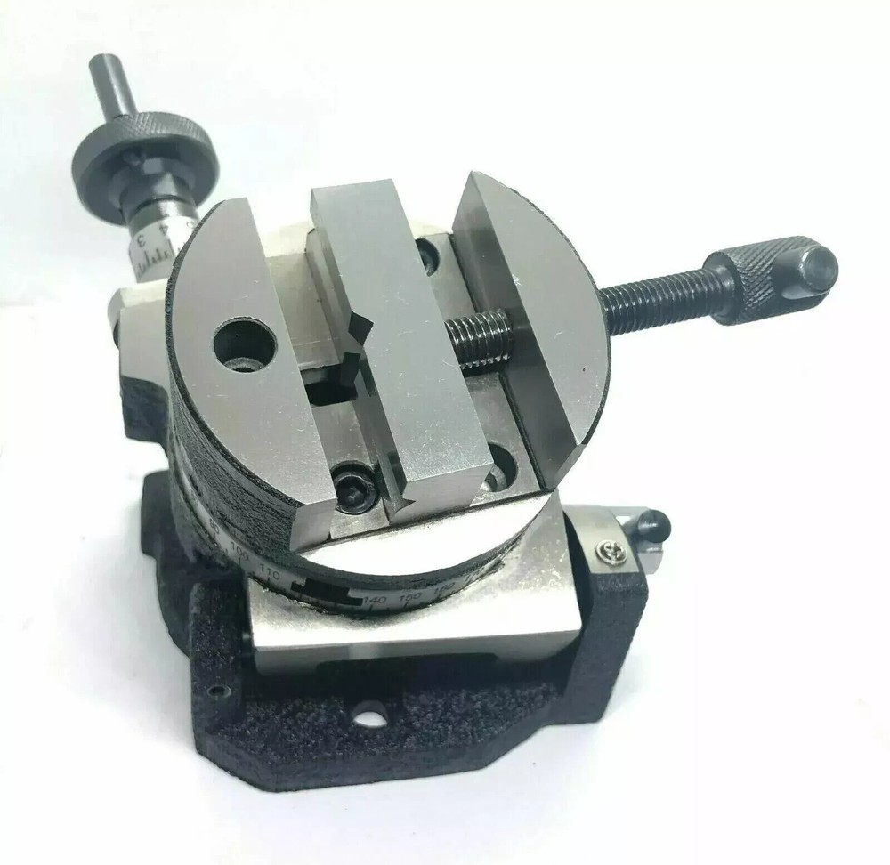 Tilting Rotary Table 3"80MM With Round Vice 3" & T-Nut