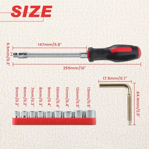 Belt Changing Tool Clutch Cover Removal Tool with Reversible Socket, Belt