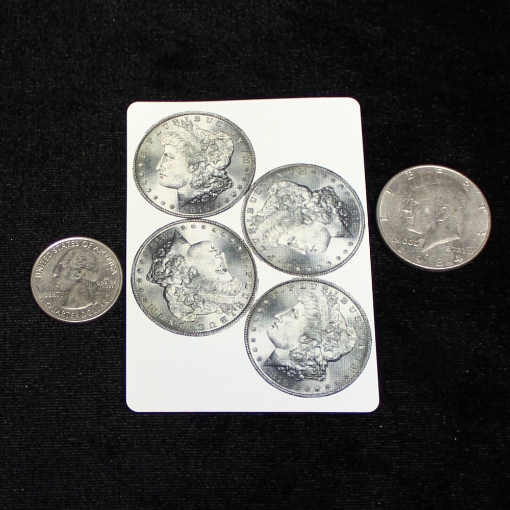 Morgan Dollars, Bicycle Printed Gaff Card, Blue