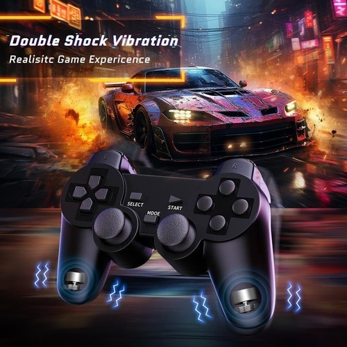 Wireless Dual vibration Controller Gamepad USB ort With Bracket For PC