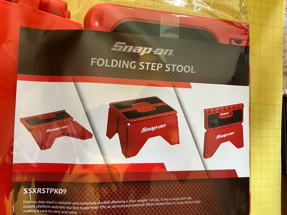 Unique Snap On Classic Red Multi Purpose Race Day Style New Paddock Step Stool