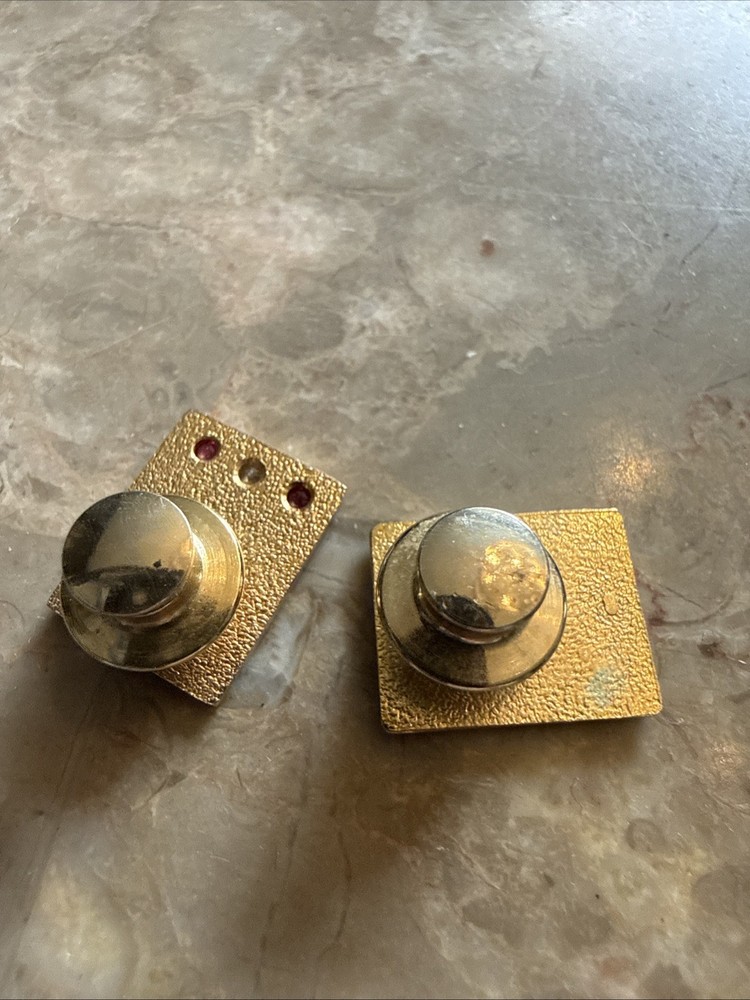 "Vintage" SPERRY UNIVAC 25 Year & Genuine Diamond & Ruby Pins