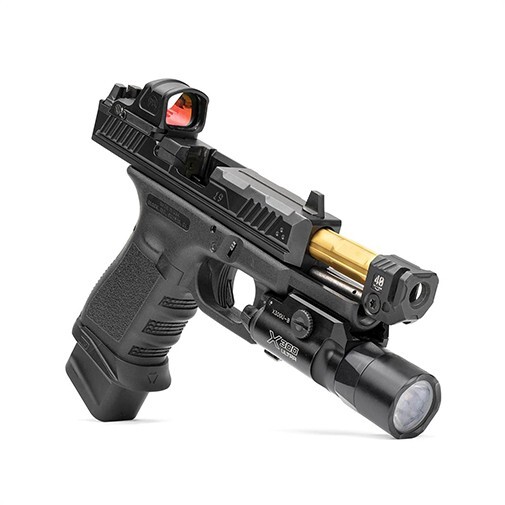 Strike Industries QUAD Micro Pistol Comp for 1/2-28 Barrel (9mm/357 SIG)