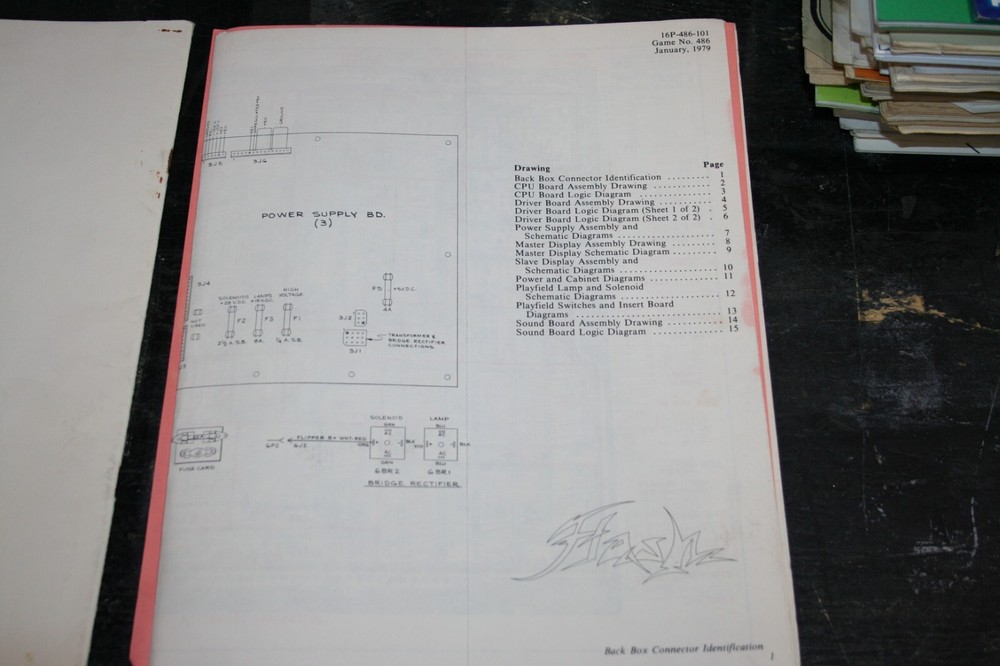 Williams ARCADE/PINBALL Manual (SEE PHOTOS)