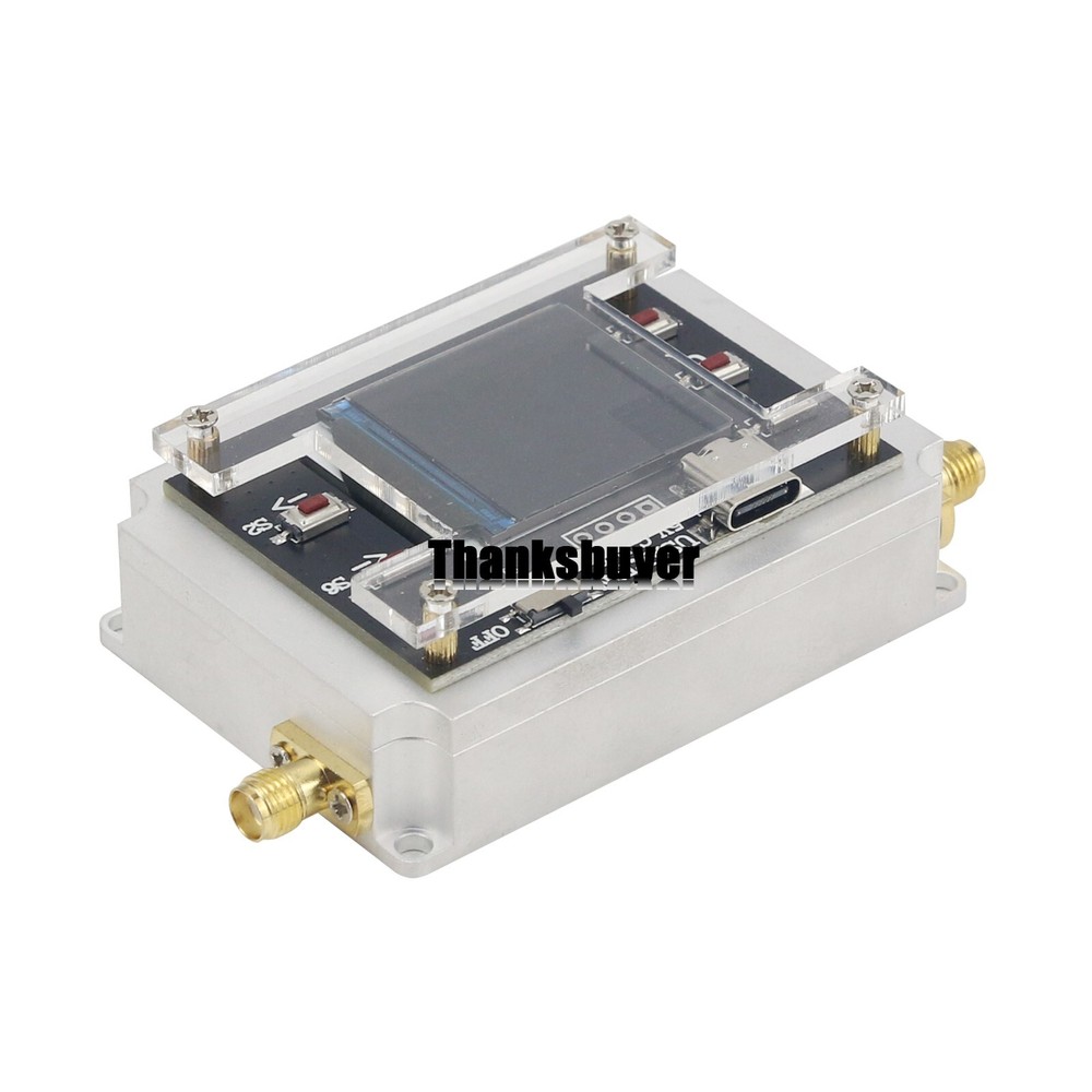 90DB Programmable Attenuator Module RF Attenuator Step 0.25DB 1.3" OLED DC 6GHZ