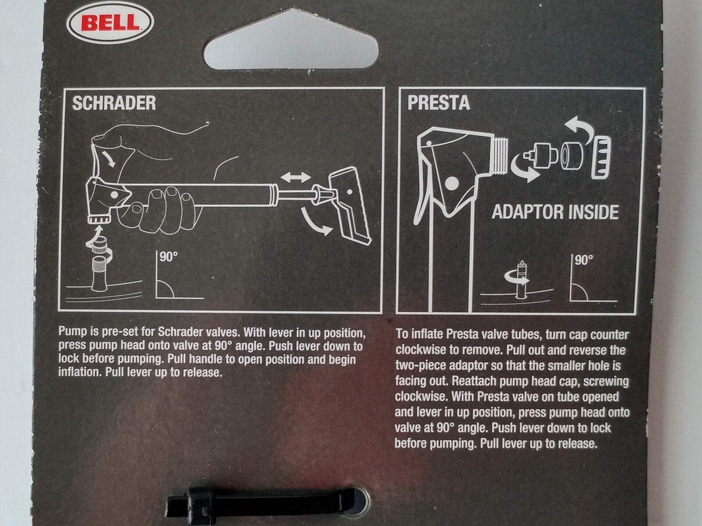 Bell Air Strike 350 High Volume Frame Pump, New/Unused
