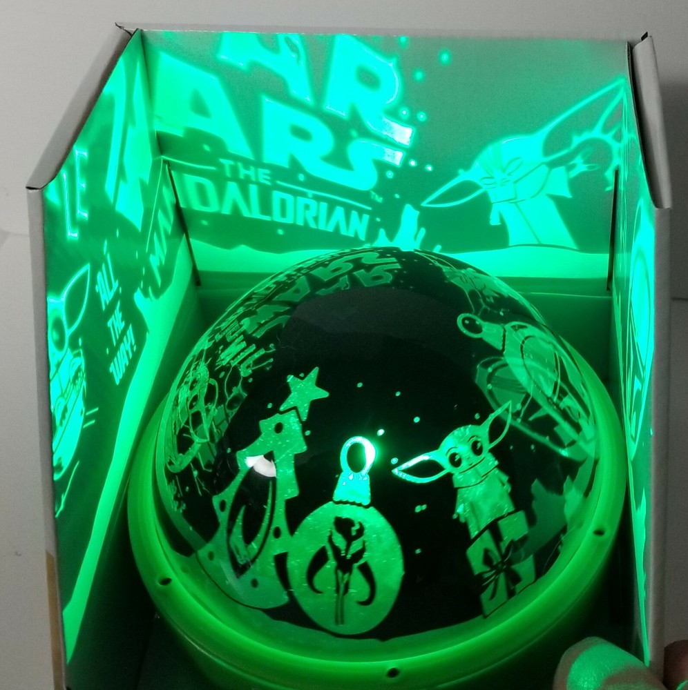 Star Wars Mandalorian Shadowlights, Rotating Projector, Christmas Scenes, Disney