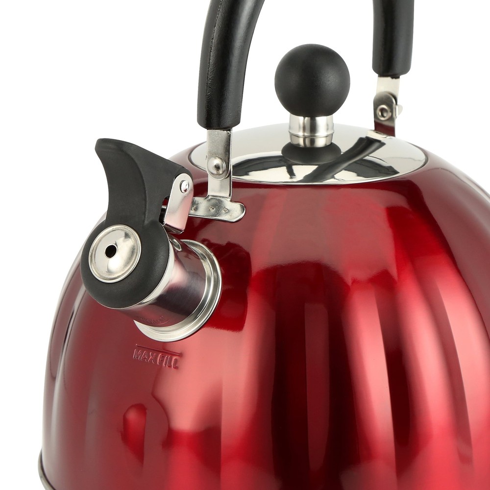 Twining 2.1 Qt. Pumpkin Tea Kettle Red
