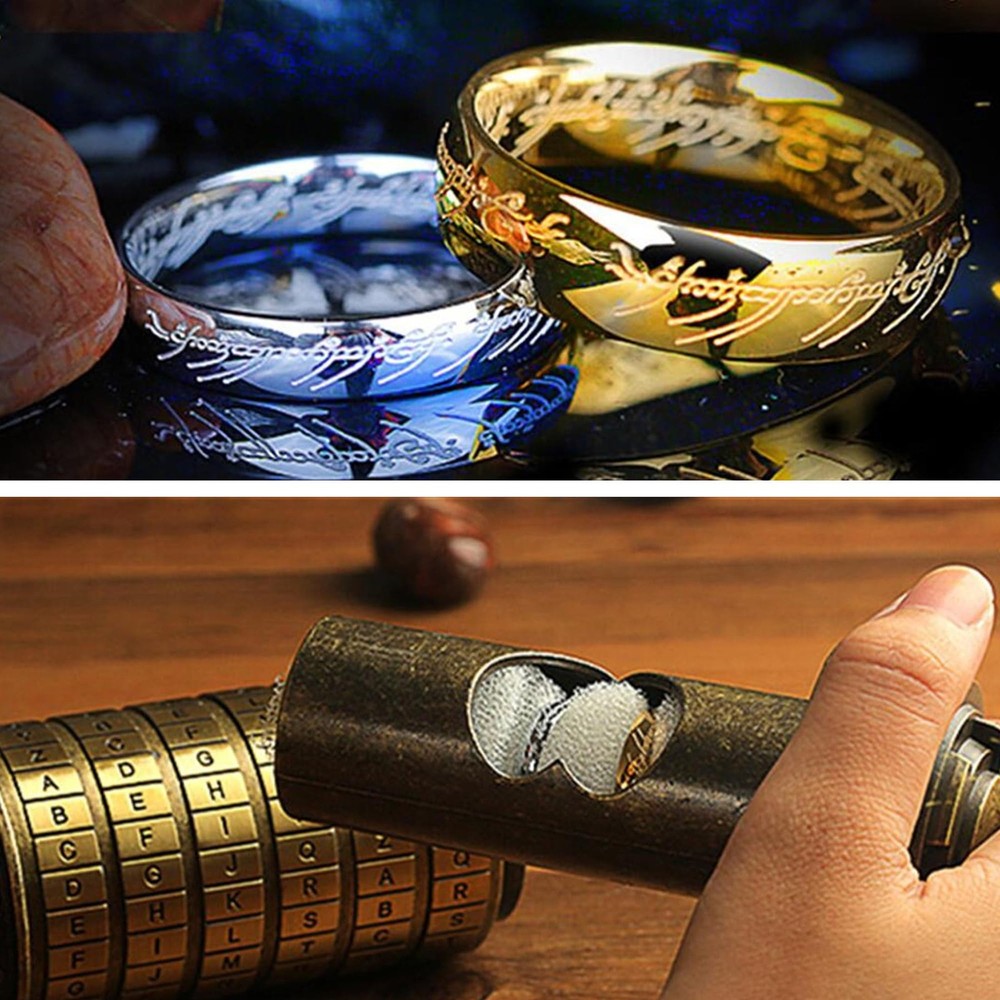 Da Vinci Code Mini Cryptex Valentine's Day Interesting Creative Silver