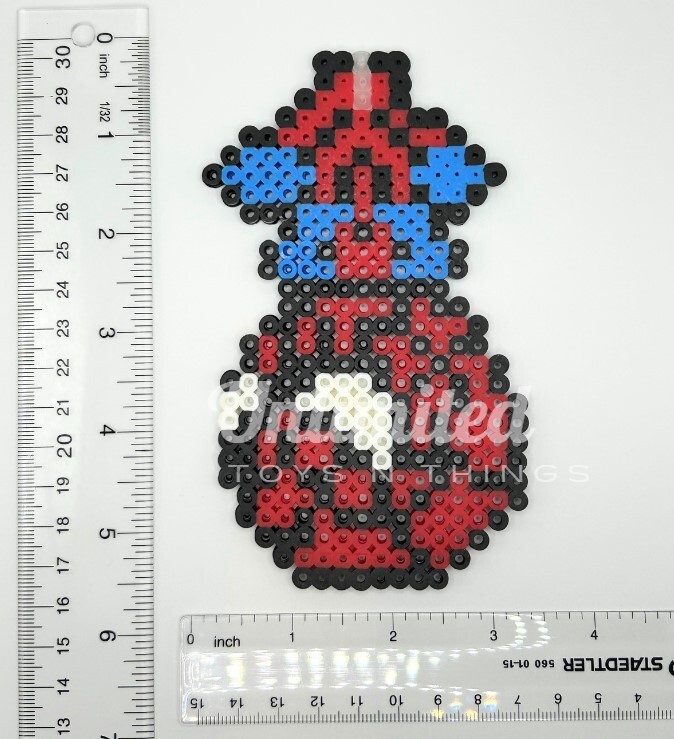 Perler Art Marvel Spiderman Sprites
