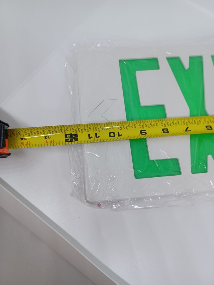 SPECTSUN Double Sided Faced Green Exit Sign with Arrows Model JEE2GWE