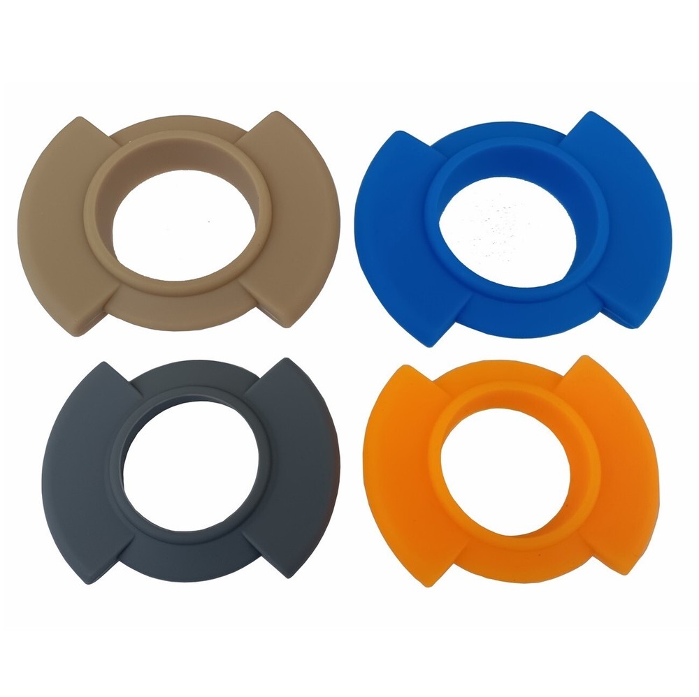 4 Pack Silicone Colored Identification ID Ring Cap for Shure SM58 Microphone
