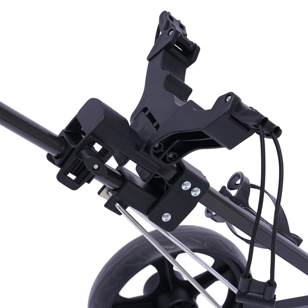 New Foldable 3 Wheel Golf Pull Push Cart Trolley with Scorecard Drink Holder