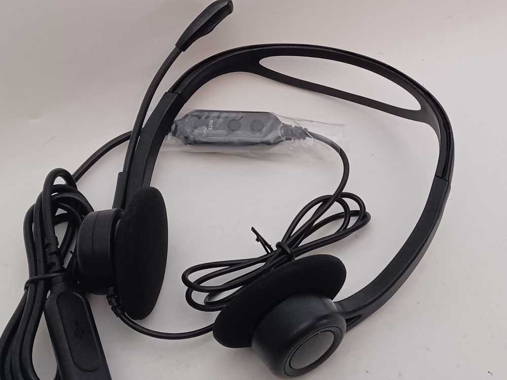 3A Logitech 960 USB Computer Headset M/N A00091