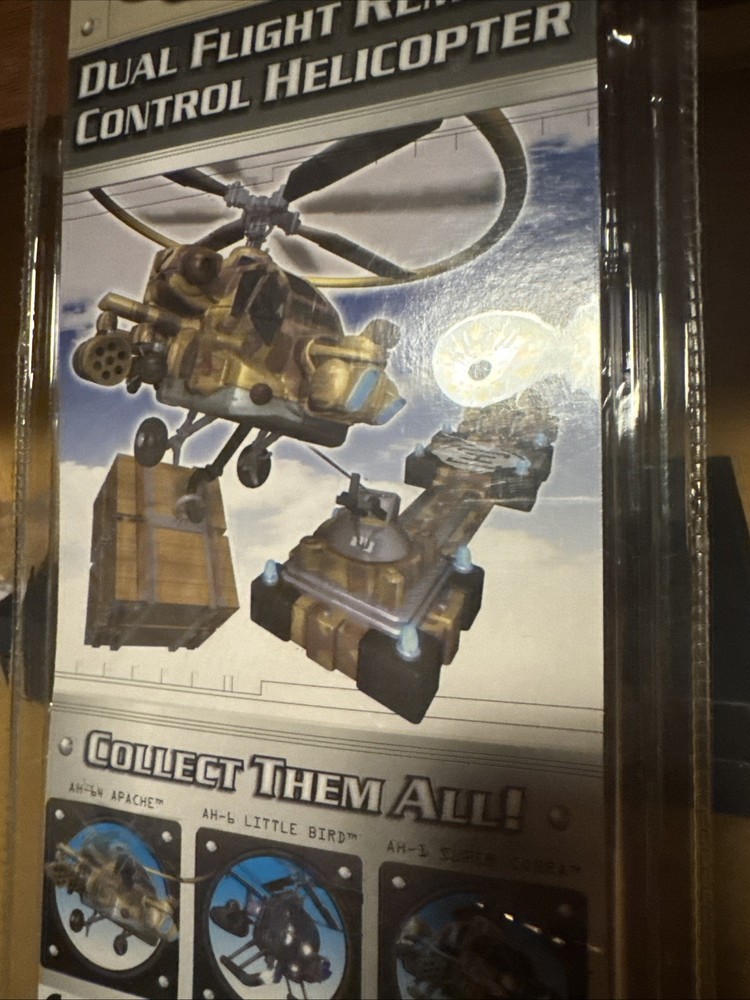 Command Force Micro Series AH-64 apache, dual flight R/C heli, series 1, NEW