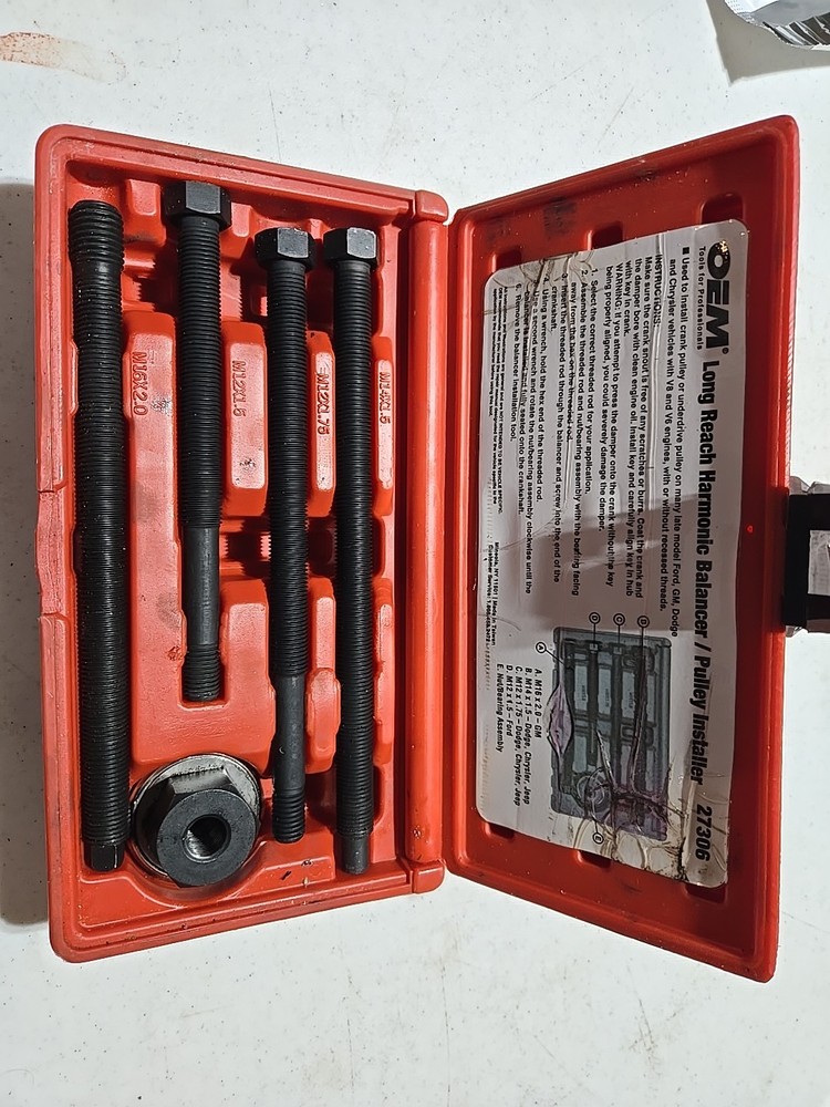 ABN | Long Reach Harmonic Balancer Installer Kit – 5 Pc Harmonic Balancer Set