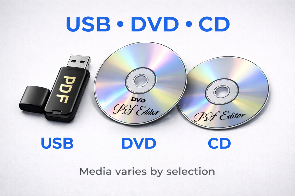 PDF Editor Tools USB Drive – Create • Read • Convert for Windows