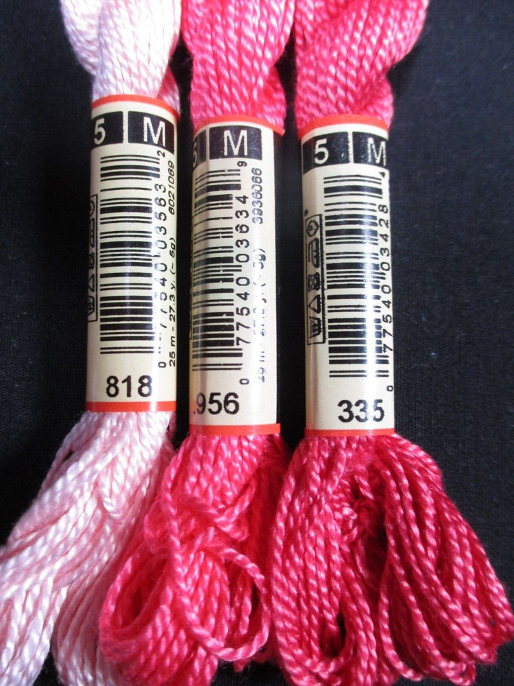 Perle Floss Lot #2 - 18 DMC #5 Perle Floss/Thread - No Duplicates