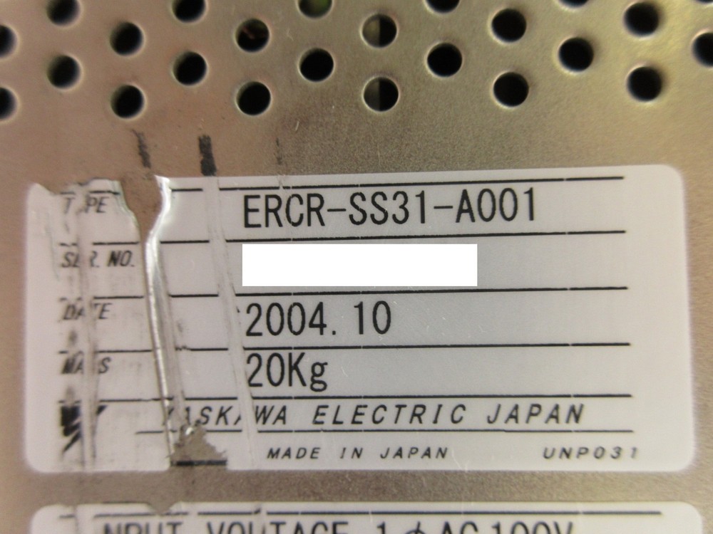 Yaskawa Electric ERCR-SS31-A001 Robot Controller Working Surplus