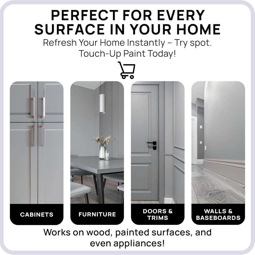 Touch-up Paint | Quick-drying, low-odour, eco-friendly formula | Three-piece set