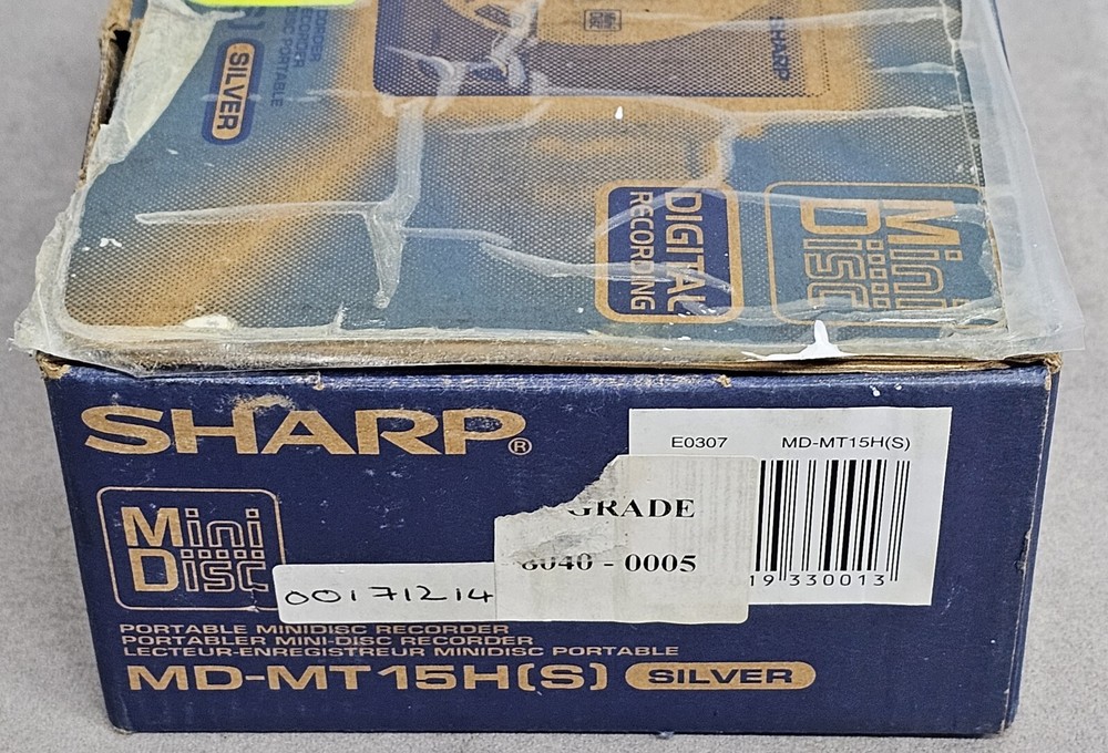 Sharp Mini Disc Portable MD-MT15H
