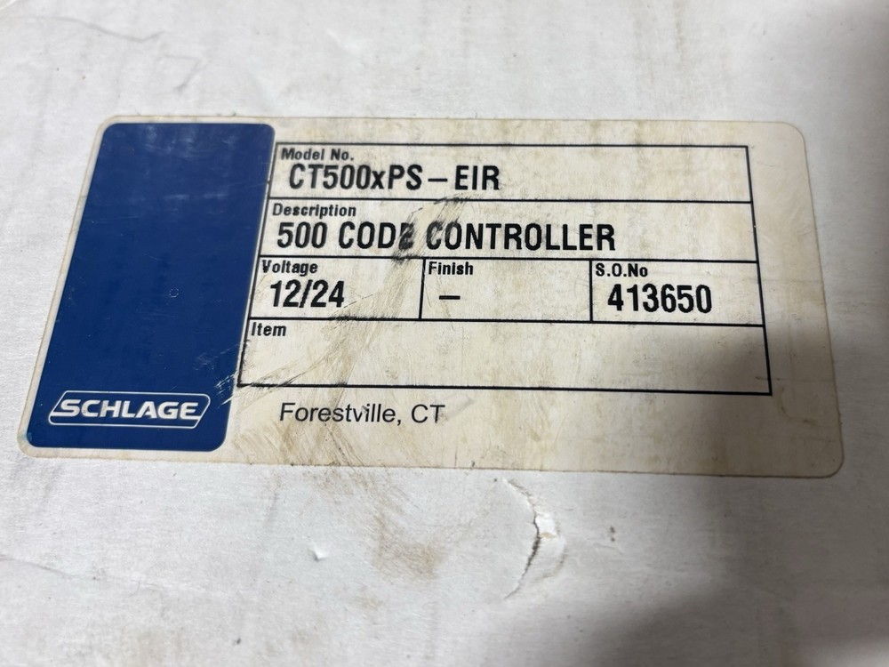 Schlage 500 Code Controller