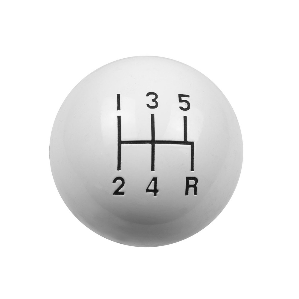 Hurst 1630025 Shift Knob - White 5 Speed 3/8-16 Threads